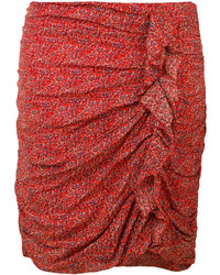Etoile Isabel Marant Isabel Marant Toile Ruffle Trim Gathered Skirt