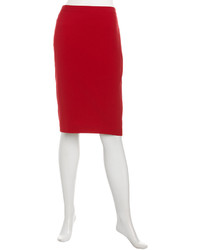 Isaac Mizrahi Stretch Pencil Skirt Red
