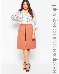 Alice & You Zip Detail A Line Skirt