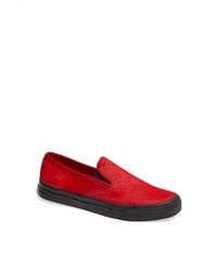 Sperry Top-Sider For Jeffrey Cvo Slip On Red Pony Hair 12 M
