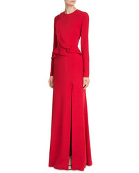 Elie Saab Asymmetric Detailed Floor Length Gown