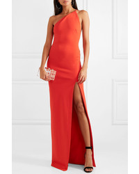 SOLACE London Petch One Shoulder Stretch Crepe Gown