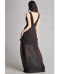 Forever 21 Mesh Layered Maxi Dress