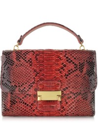 Ghibli Red Python Leather Mini Bag