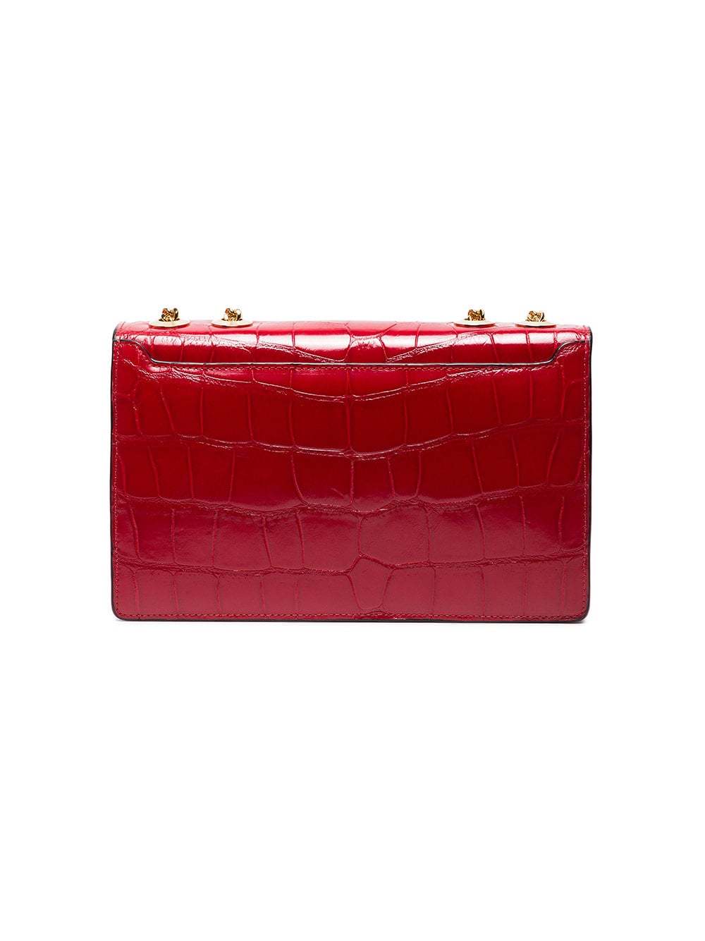 Stalvey Cerise Red 25 Alligator Shoulder Bag, $13,200 | farfetch.com ...