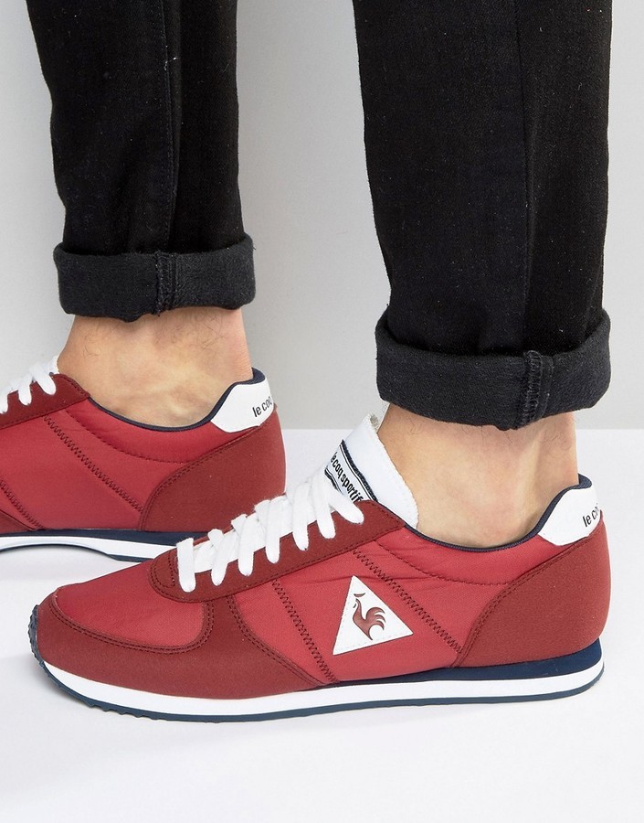 le coq sportif red sneakers
