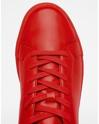 Asos Brand Sneakers In Red