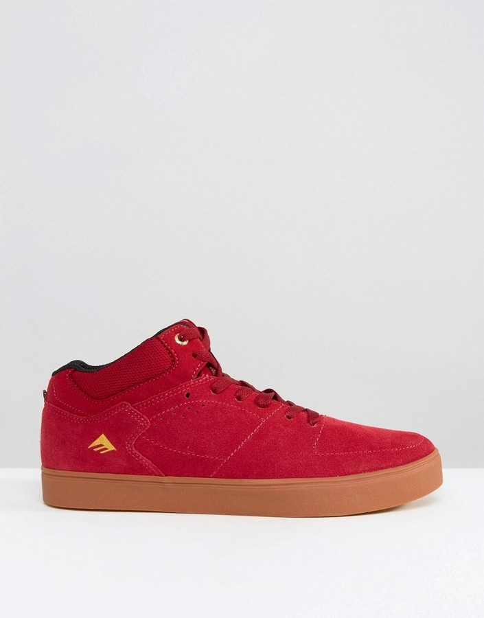 Emerica Men's Shoes "The HSU G6''--Grey/Gum/Red 