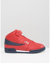 Fila F 13 Mid Sneakers In Red