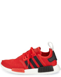 adidas Nmd R1 Lace Up Sneaker Redblackwhite