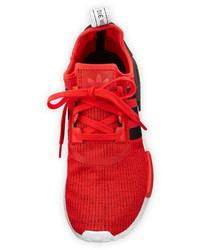 adidas Nmd R1 Lace Up Sneaker Redblackwhite