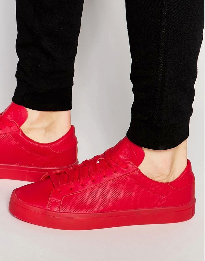adidas Originals Court Vantage Adicolor Sneakers In Red S80253, $81 | Asos  | Lookastic