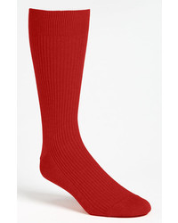 Lorenzo Uomo Ribbed Socks Red One Size