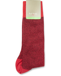 Paul Smith Marled Cotton Blend Socks