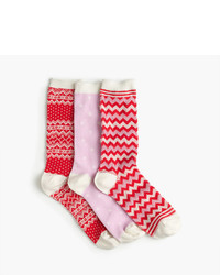 J.Crew Mixed Holiday Trouser Sock 3 Pack