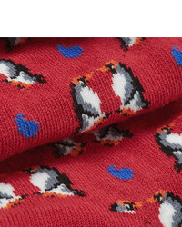 Etro Penguin Patterned Cotton Blend Socks