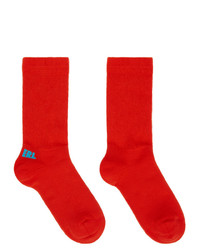 ERL Red And Blue Logo Socks