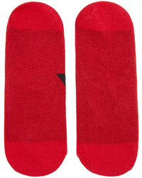 Y-3 Red Logo No Show Socks