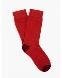 Etiquette Clothiers Red Lots Of Cash Socks