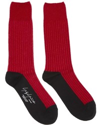 Yohji Yamamoto Red Mole Stitch Socks