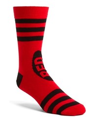 Topman Red Crayon Pattern Socks