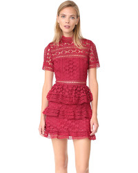 Red Star Print Dress