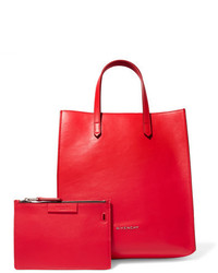 Givenchy Stargate Leather Tote Red