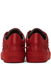 Jimmy Choo Red Stars Ace Sneakers