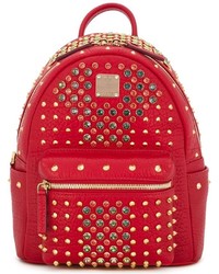 Red Studded Backpack