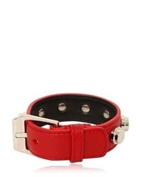 Saint Laurent Studded Leather Small Cuff Bracelet
