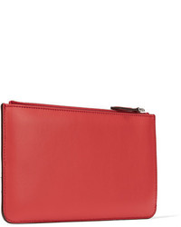 Fendi Studded Leather Pouch Red