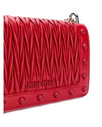 Miu Miu Studded Matelass Shoulder Bag