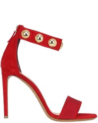 Red Studded Sandals