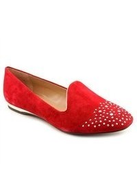 Franco Sarto Garnet Red Suede Flats Shoes Newdisplay