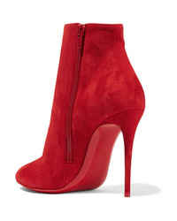 Christian Louboutin Eloise 100 Suede Ankle Boots