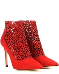 Jimmy Choo Maurice 100 Cut Out Suede Ankle Boots