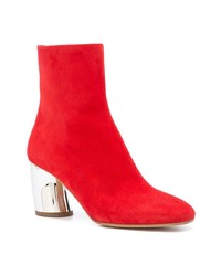 Proenza Schouler Suede Curved Heel Ankle Boots