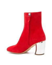 Proenza Schouler Suede Curved Heel Ankle Boots