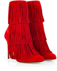 Paul Andrew Suede Fringed Taos Boots