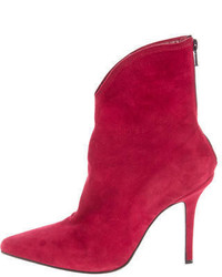 Jimmy Choo Suede Pointed Toe Ankle Boots