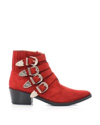 Toga Pulla Suede Buckle Boots