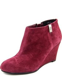 Anne Klein Trumble Round Toe Suede Ankle Boot