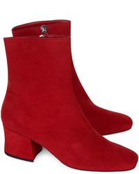 Dorateymur Red Suede Sybil Ankle Boots