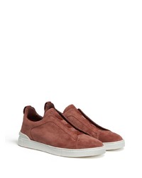 Zegna Triple Stitch Low Top Sneakers