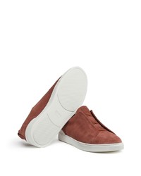 Zegna Triple Stitch Low Top Sneakers