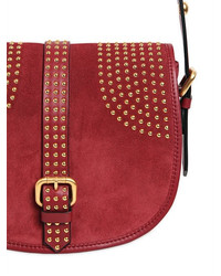 RED Valentino Small Rider Suede Shoulder Bag