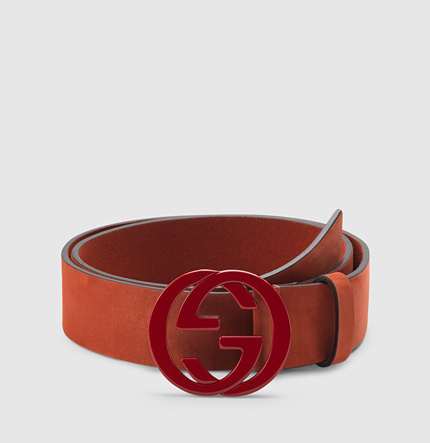 red gucci belt with red buckle