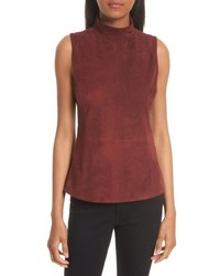 Theory Eulia Tidle Suede Front Top