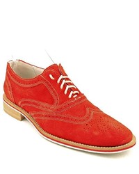 Giorgio Brutini Nolan Red Suede Oxfords Shoes
