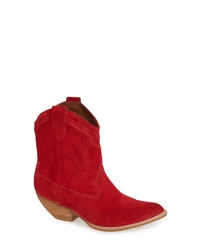 Red Suede Cowboy Boots